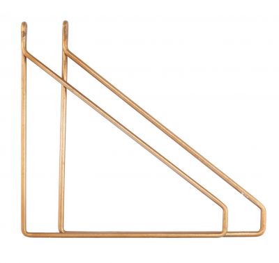 Apart Regalhalter 2-er Set MESSING house doctor EINZELSTÜCK